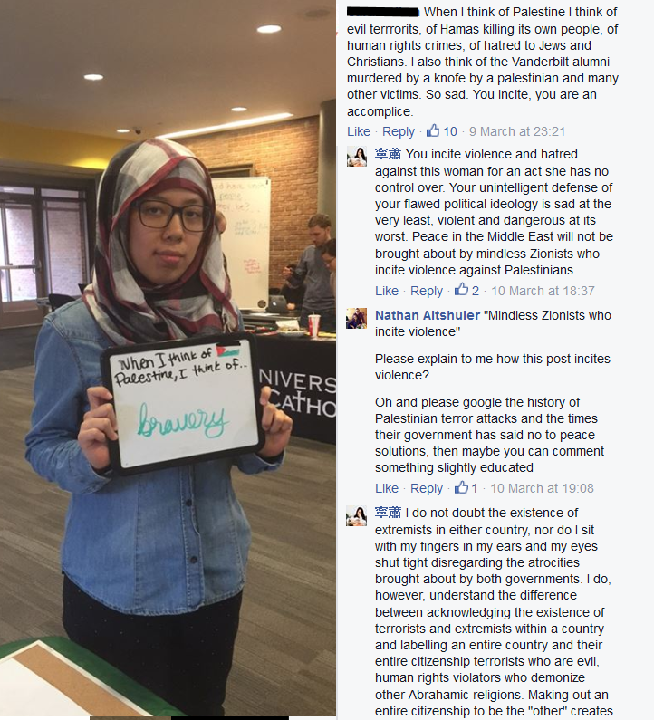 public relations intifada: she thinks of "brave" when she thinks of Palestine