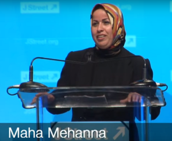 Maha Mehanna at the 2015 J Street pro-peace conference
