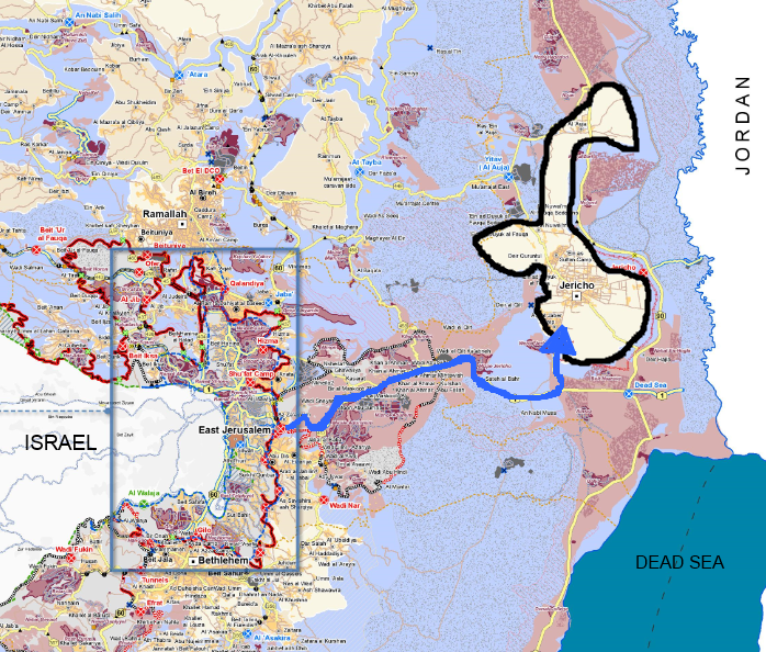Map of Jericho region