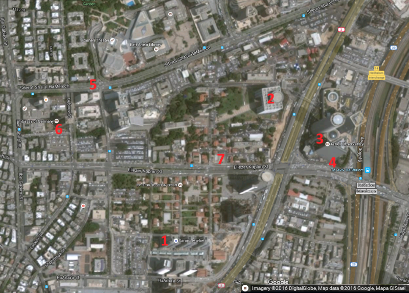 Tel Aviv terror attack site - media bias