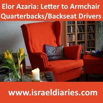 Azaria Verdict: A Letter To Armchair Quarterbacks/Backseat Drivers