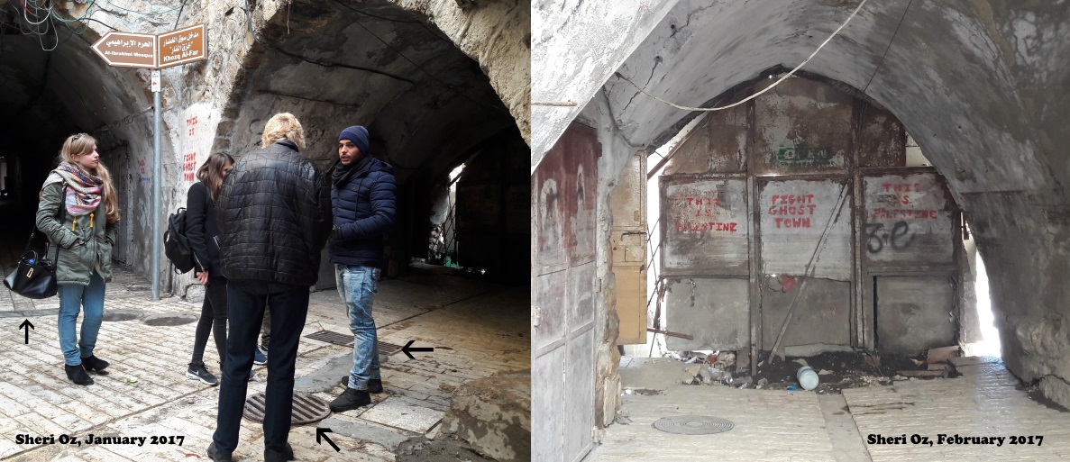 Flood libel - does this metal gate cause Hebron Casbah to flood