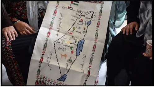 women in Hebron - map of Israel-Palestine