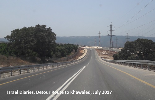 Khawaled, new road built to reach the town