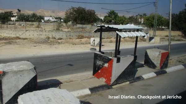 checkpoint at entrance to Jericho