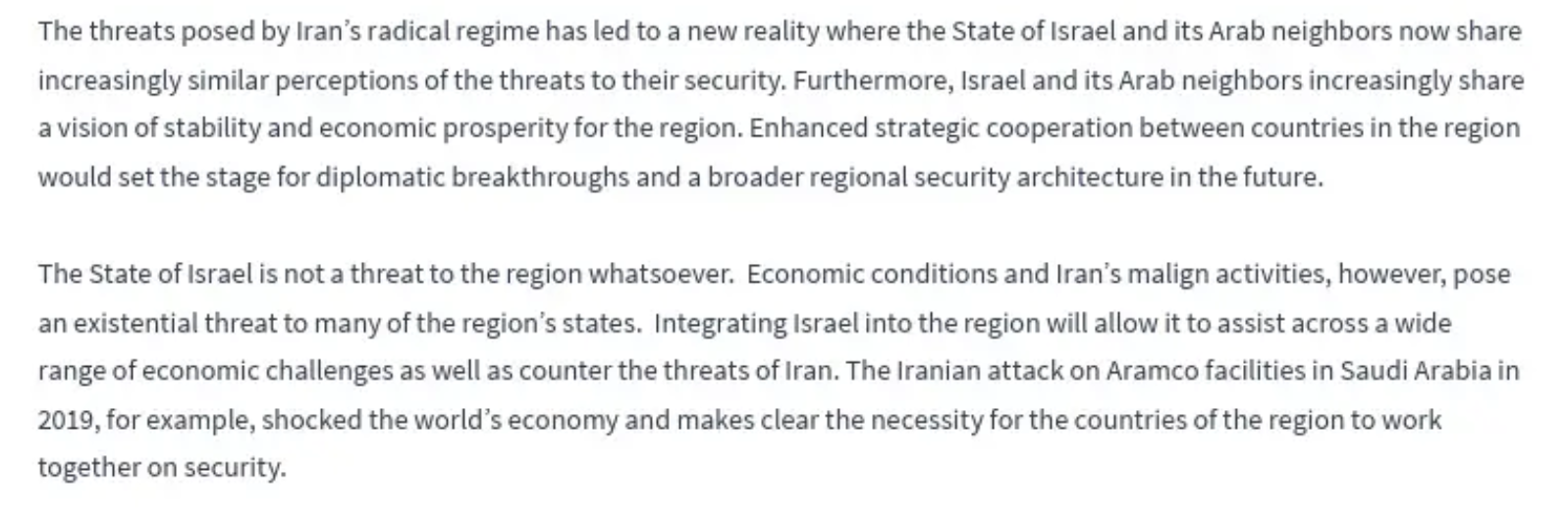 Iran is the problem the deal seeks to resolve.