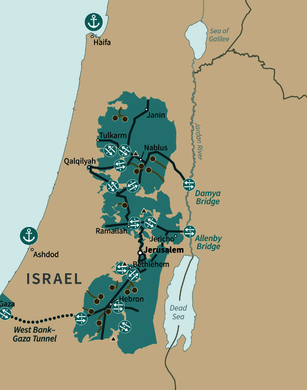 Map from Trump deal showing contiguous land so "divorce" may be less inconceivable.
