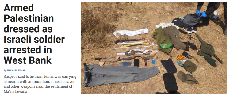 Headline reads West Bank