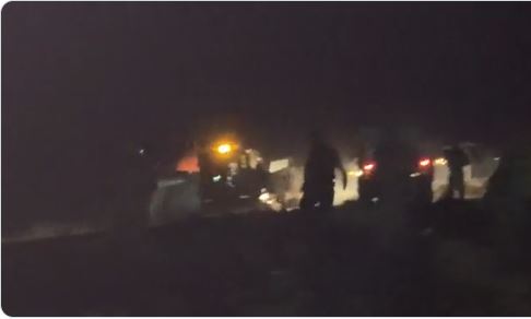 fire in agricultural structure mitzpe yair