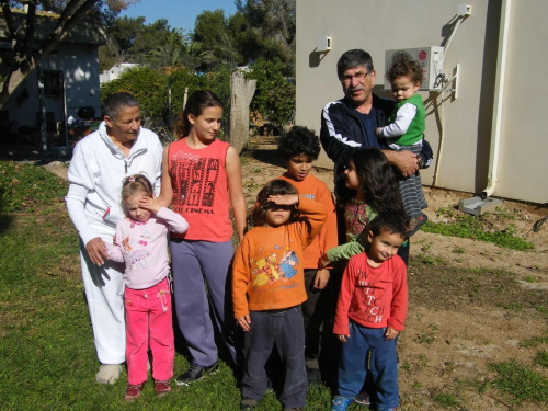 Yoram and Tamar with grandchildren