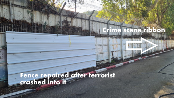 photo I took of the crime scene but 4 days after all cleared up