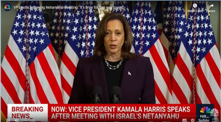 A little game I played after Kamala Harris said something about the two-state-solution