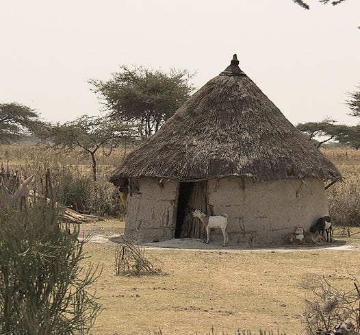 Ethiopian hut -- circular in shape
