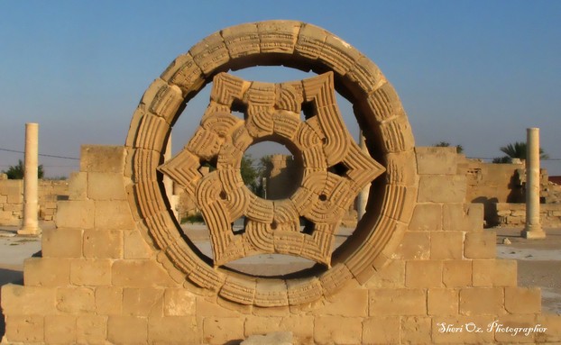 Window - A Major Architectural Masterpiece Window in Hisham's Water Palace, Jericho
