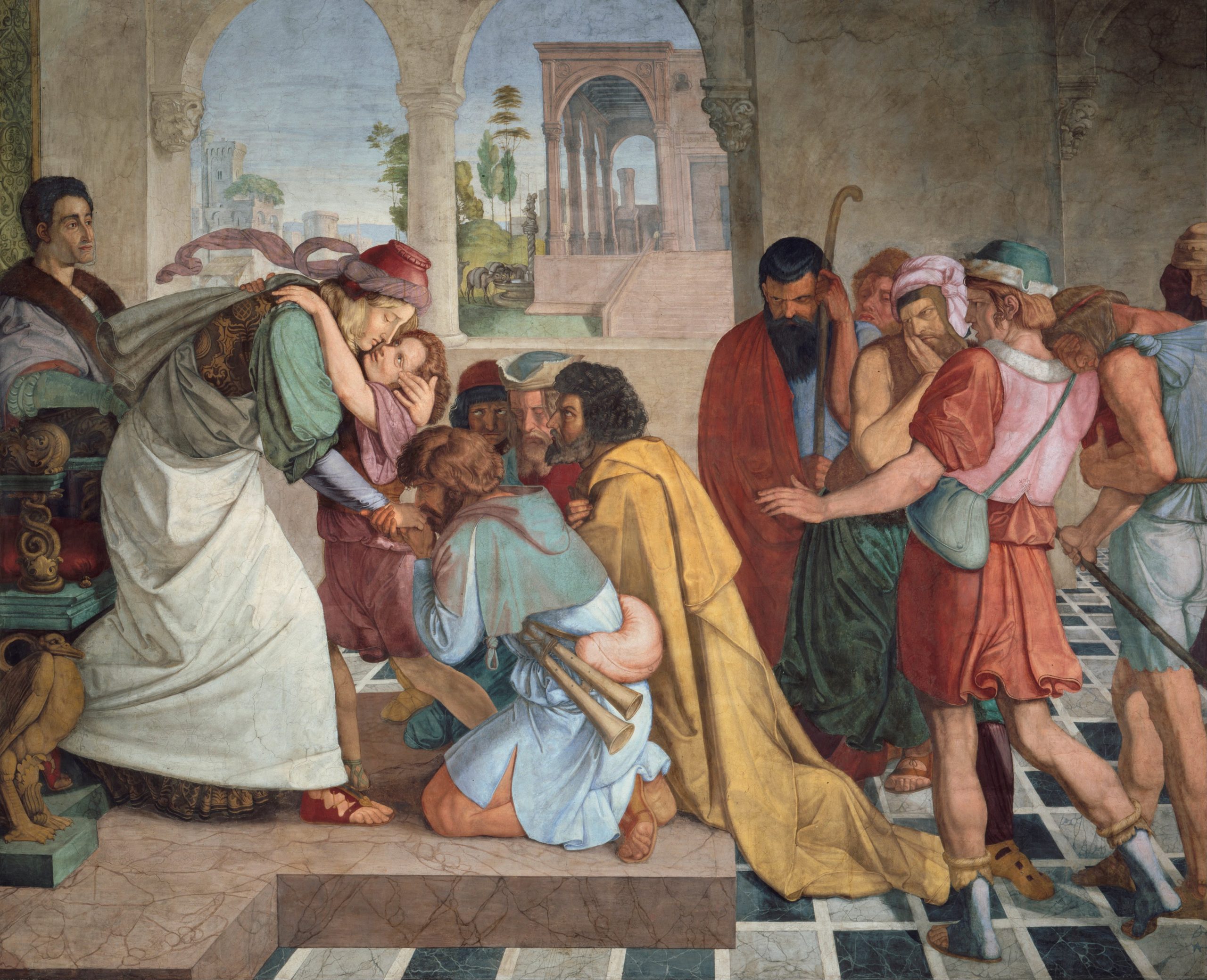 Joseph reveals himself to his brothers - painting by von Cornelius in the Public Domain