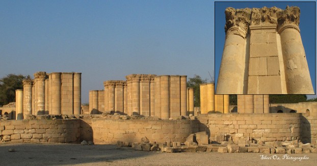 Columns in Hisham's Water Palace, Jericho