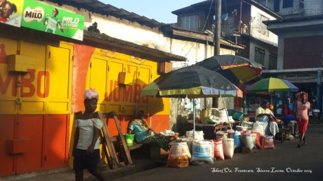 Street Corner in Freetown, Sierra Leone